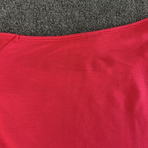 Torrid Red French Terry Off Shoulder Sweatshirt Top Embroidered Holiday 3‎ (3X) - Picture 7 of 8